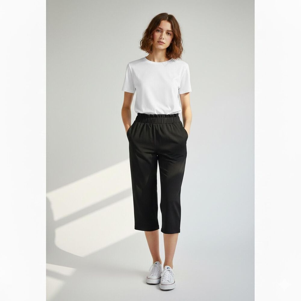 Harlow Solid Black Size 14 Dress Pants Polyester/rayon Blend